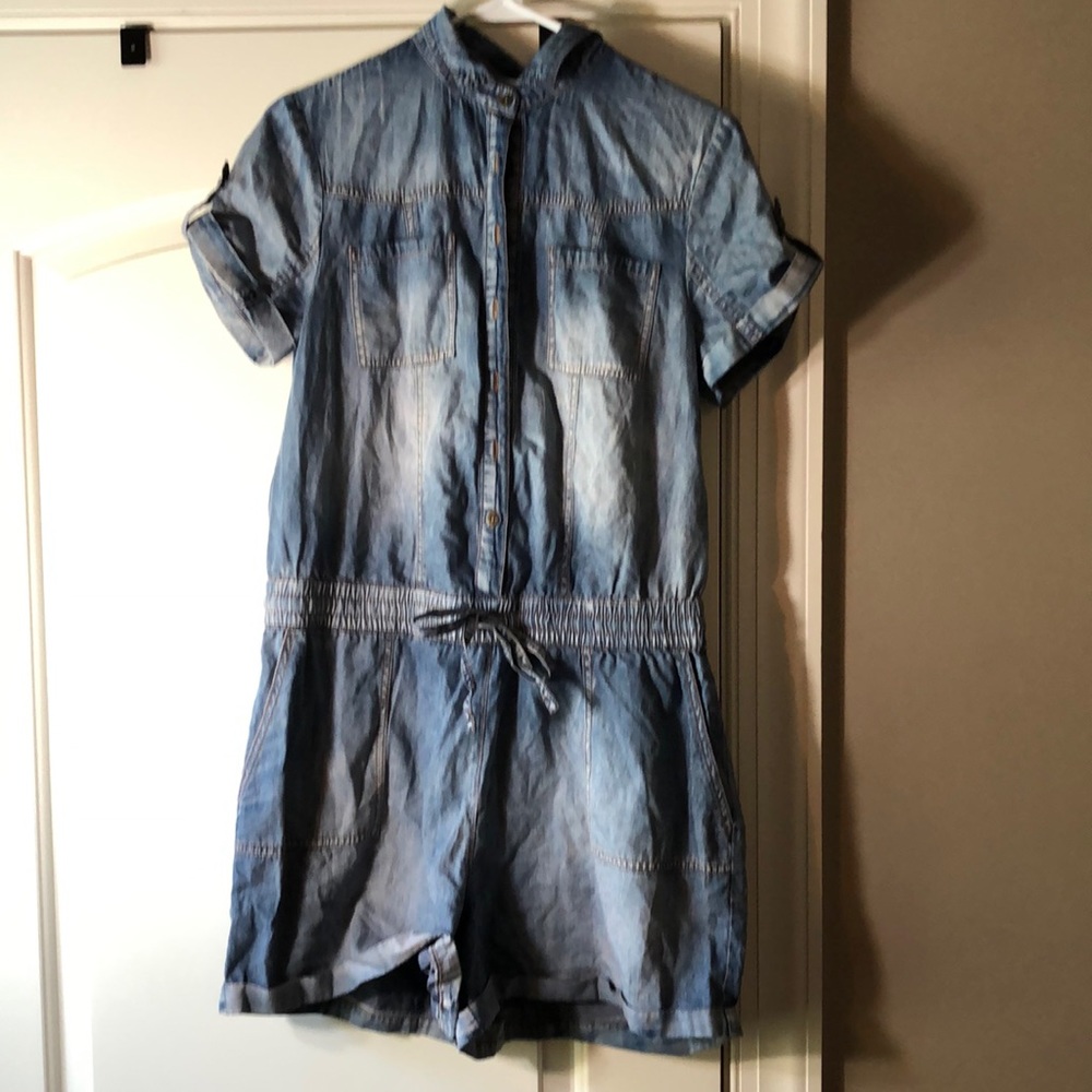 Denim Romper